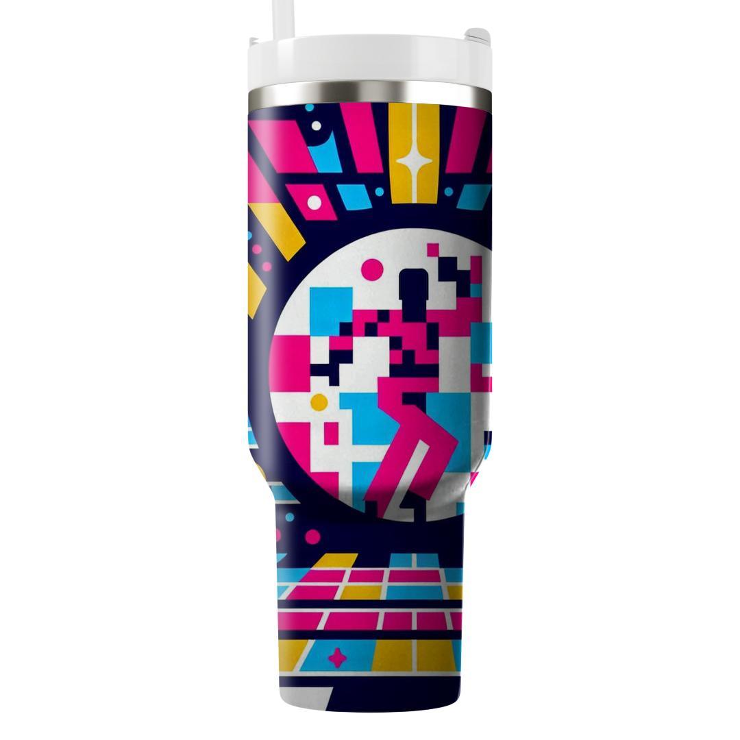 Pixelated Retro Dance Floor  Unique Tumblers