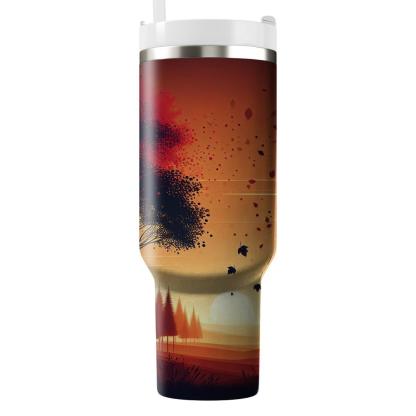 Autumn Skies  Tumbler Cups