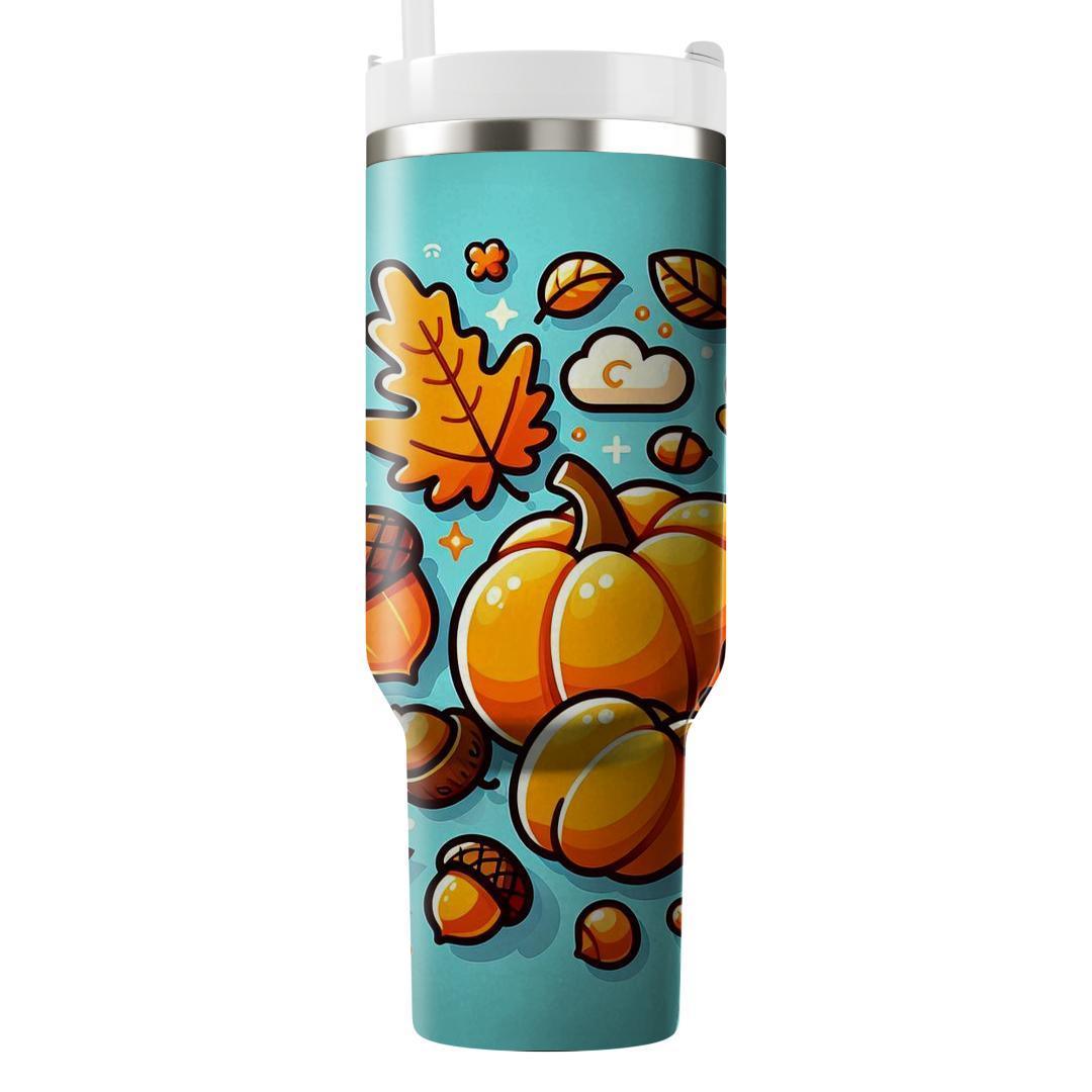 Whimsy Of Autumn - Fall Festival  Tumblers With Lids