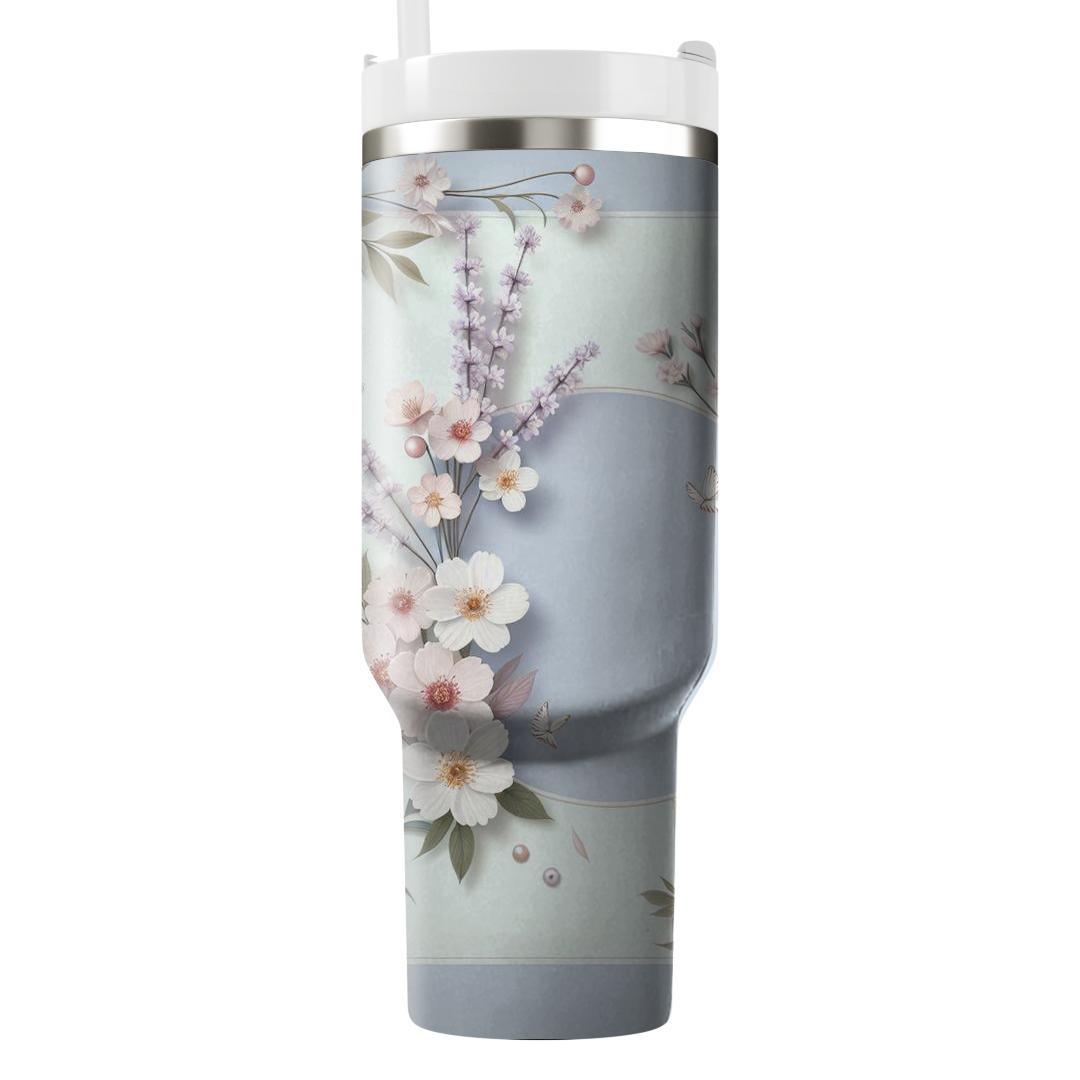 Elegant Petal Breeze  Unique Tumblers