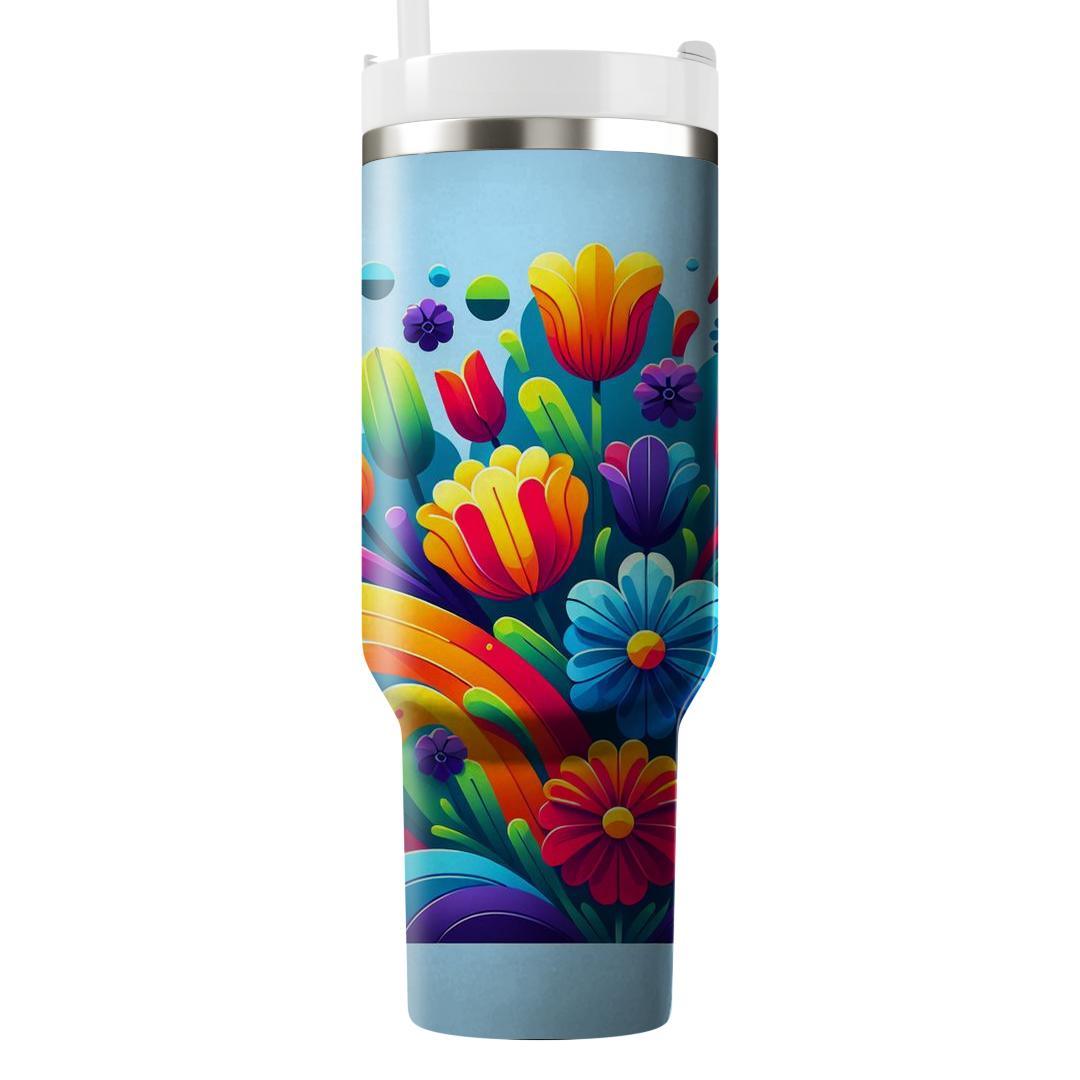 Rainbow Garden  Tumblers For Gifts