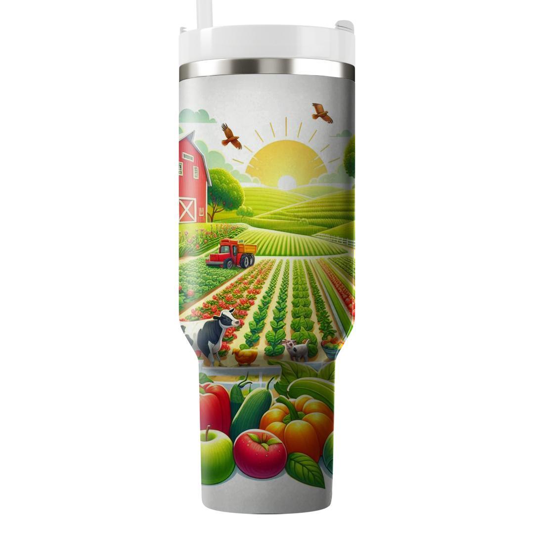 Groovy Farm Fresh  Travel Tumblers