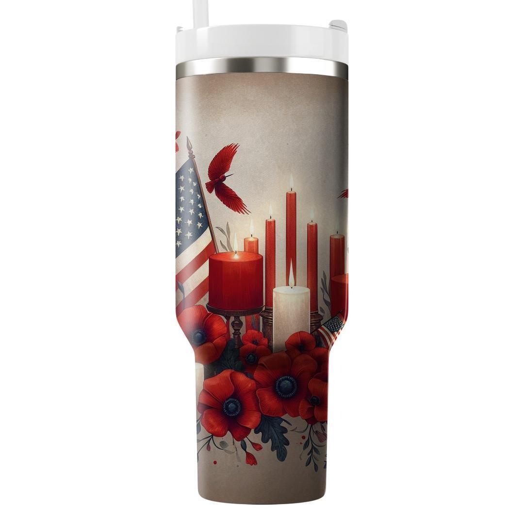 Embers Of Remembrance - Memorial Day  Tumblers With Lids