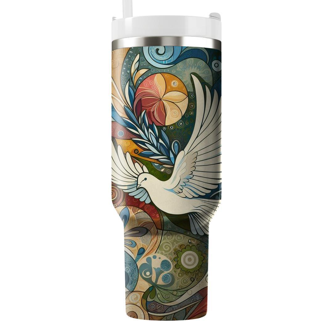 Global Harmony - World Peace Day  Tumblers With Lids