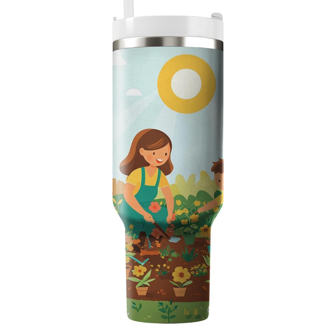 The Garden Of Memories: A Family Planting Day Unique Tumblers