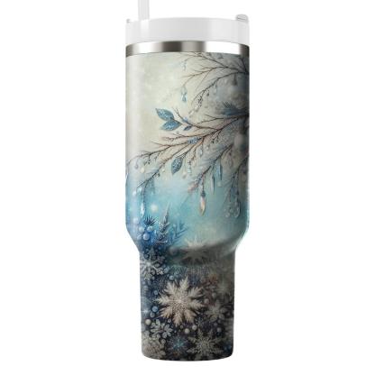 Glistening Winter Morning  Travel Tumblers