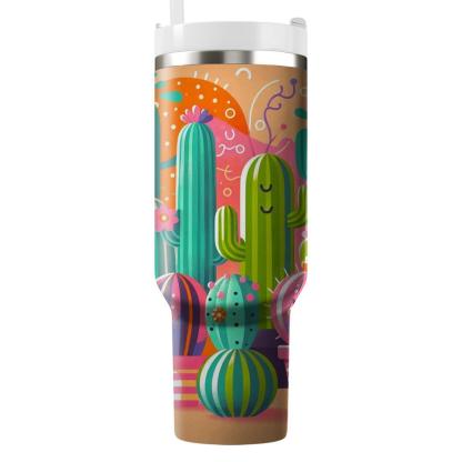 Kitsch Cactus  Personalized Tumblers