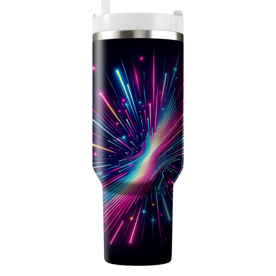 Retro Rave Neon  Personalized Tumblers