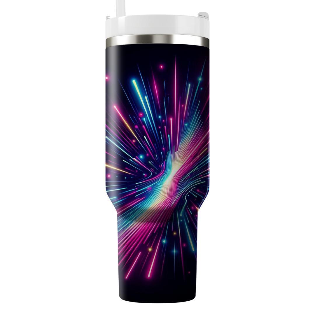 Retro Rave Neon  Personalized Tumblers