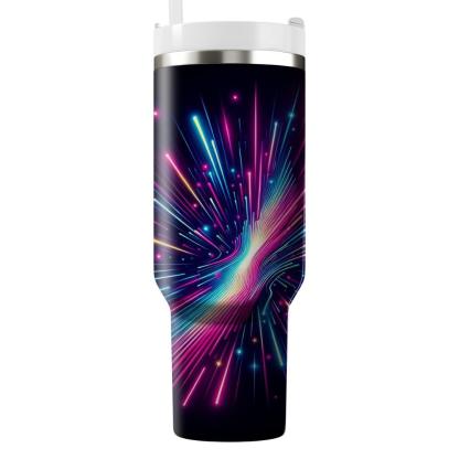 Retro Rave Neon  Personalized Tumblers