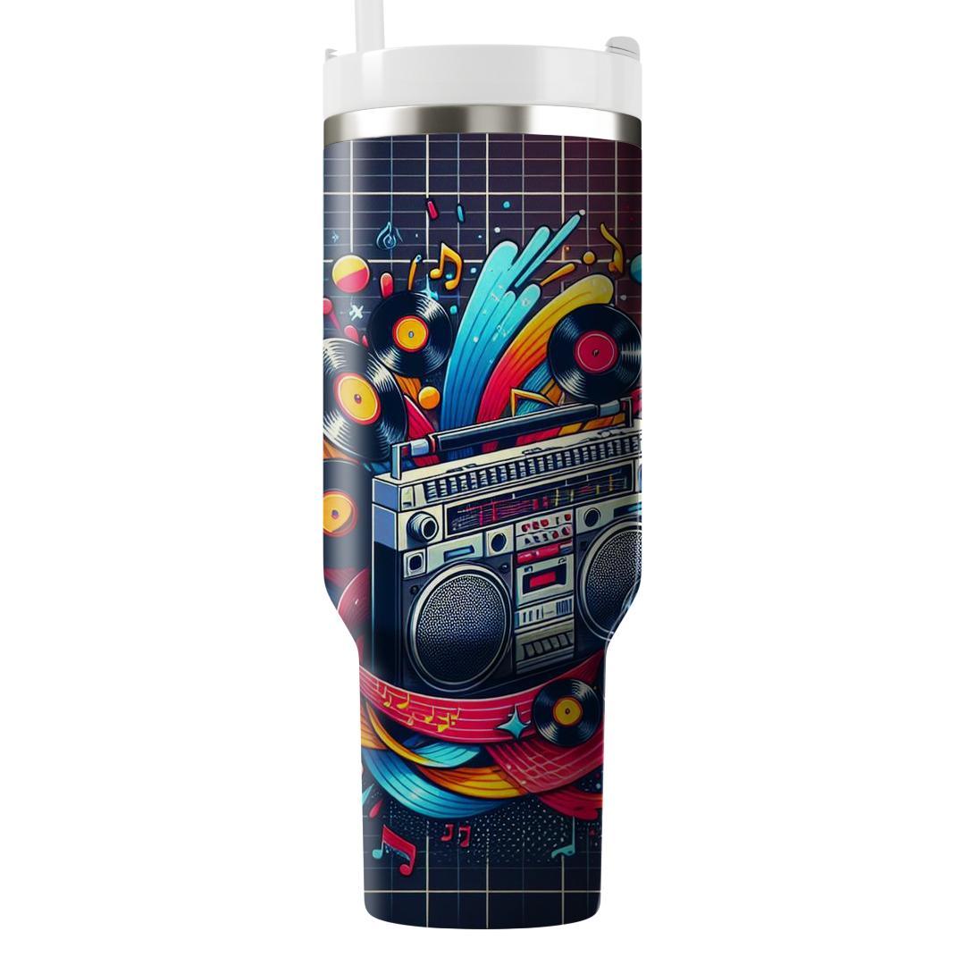 Retro Boombox Beat  Tumbler Cups