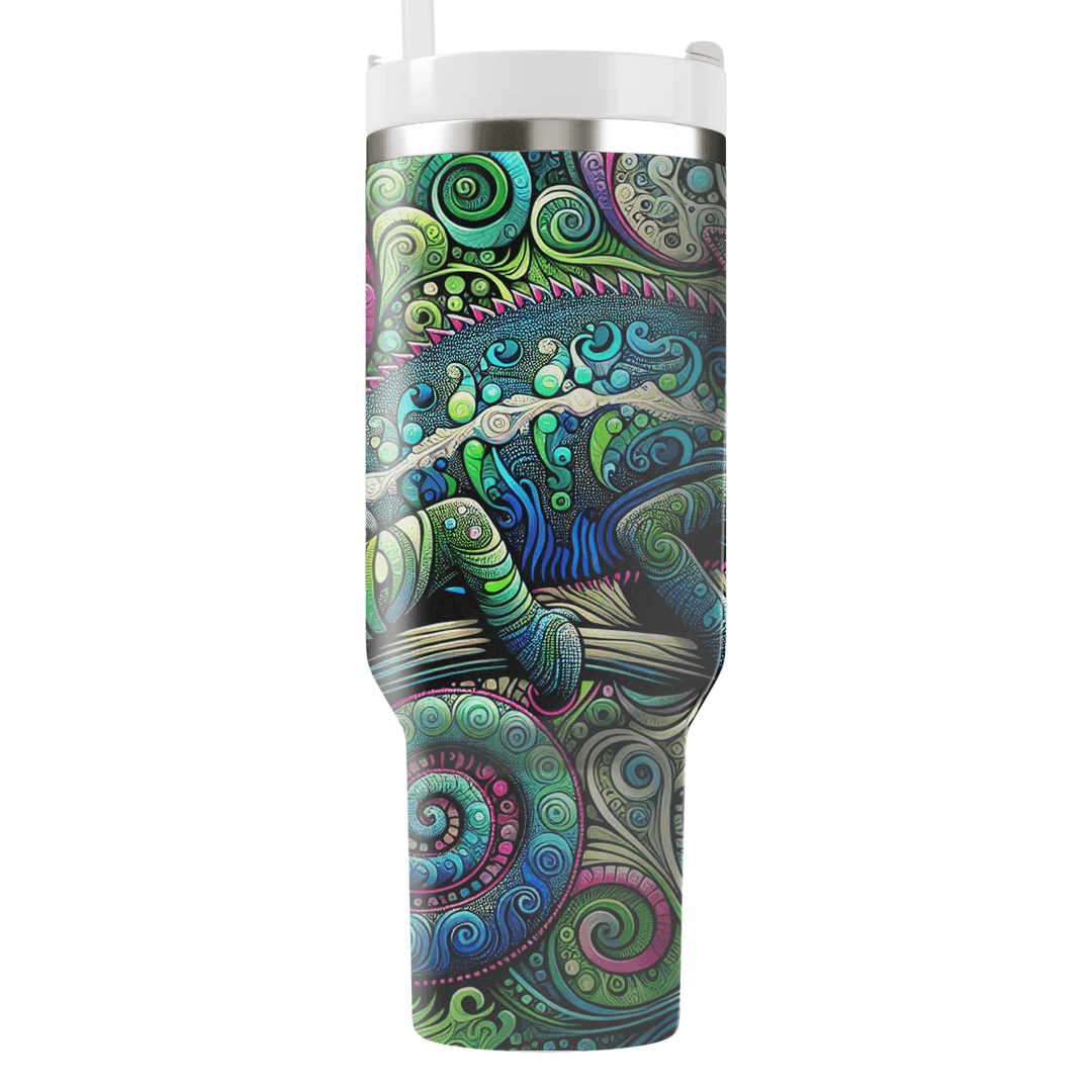 Colorful Chameleon Camo  Tumbler Cups
