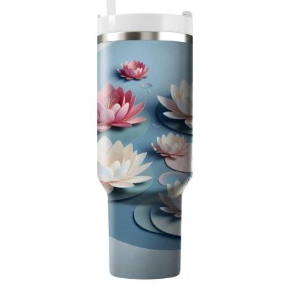 Graceful Water Lily  Insulated Tumblers