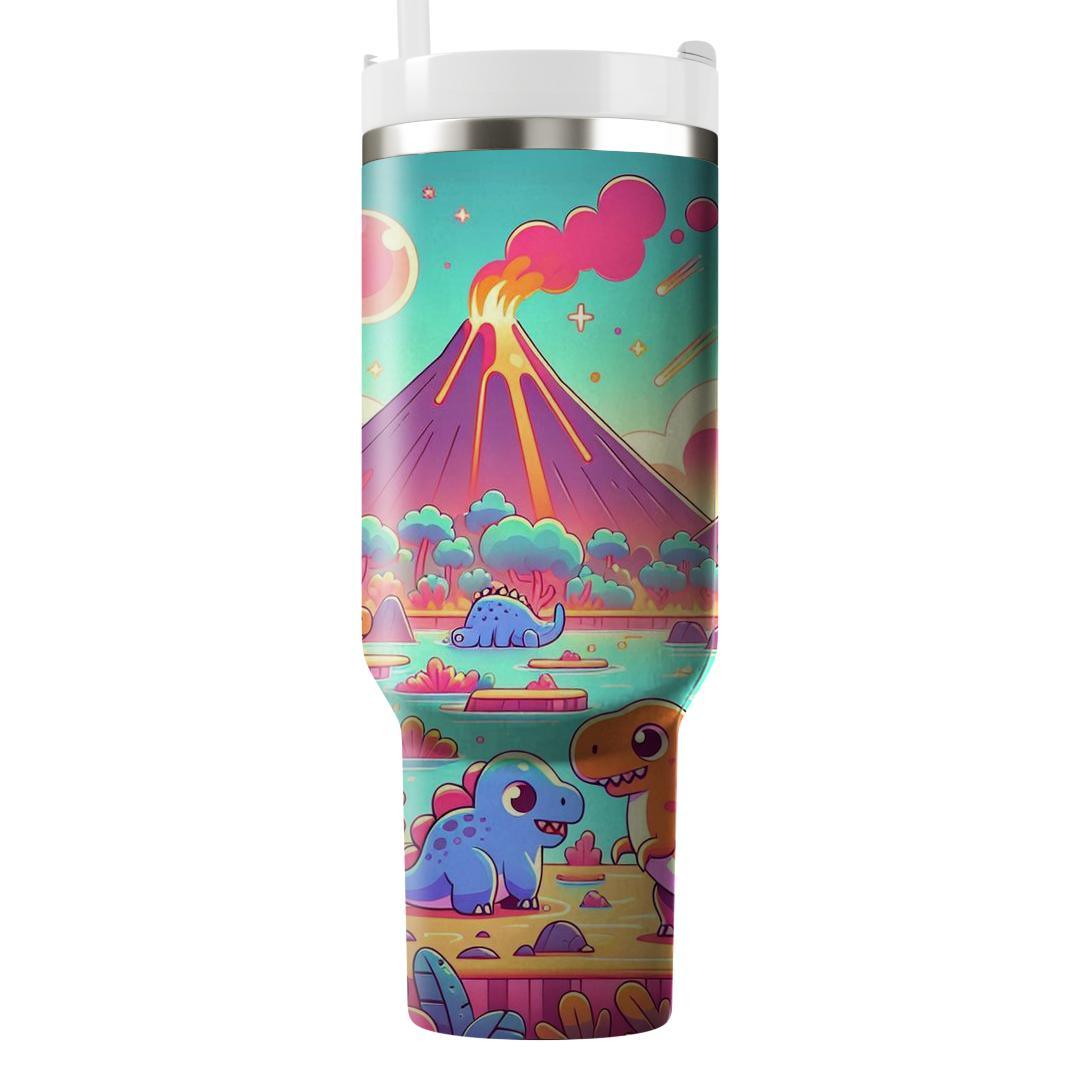 Charming Retro Dinosaurs  Tumbler Cups
