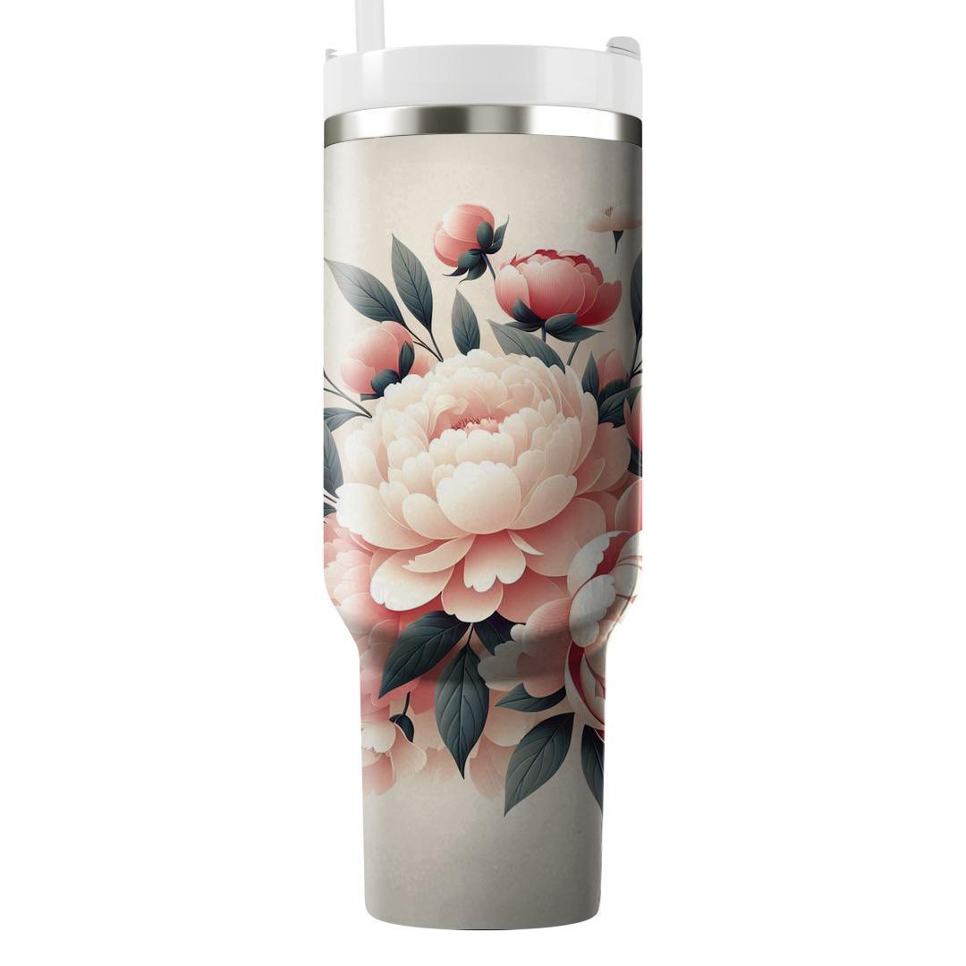 Charming Peony Dreams  Insulated Tumblers