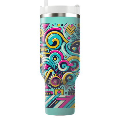Groovy 80s Patterns  Tumblers For Gifts