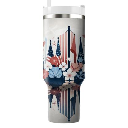 Reverberations Of Remembrance - Memorial Day  Tumblers With Lids