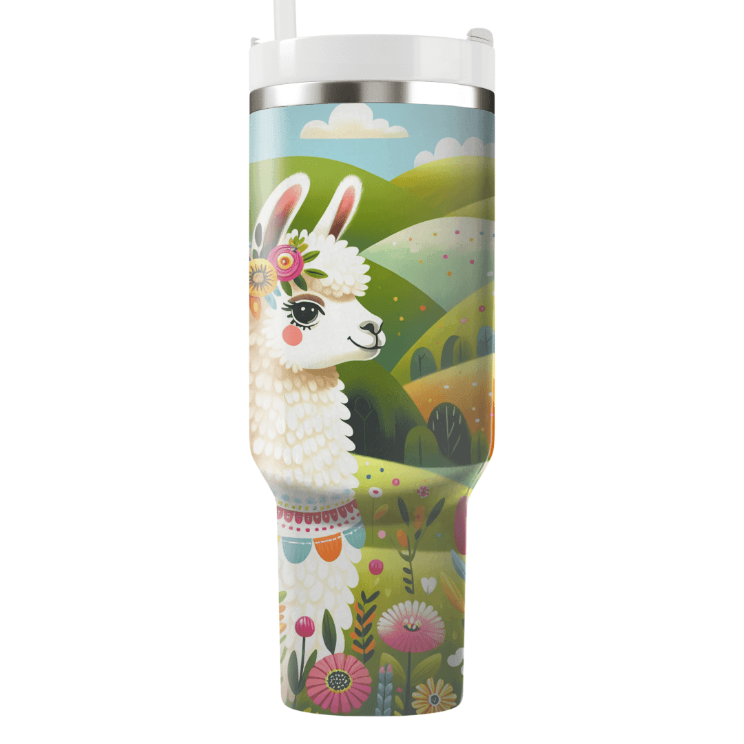 Sunny Llama Fiesta  Tumblers With Lids