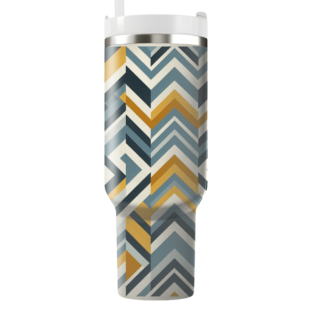 Modern Chevron Mosaic Custom Tumblers