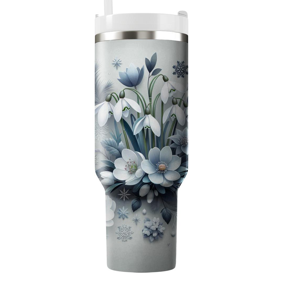 Frosty Winter Blooms  Tumblers For Gifts