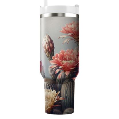 Cactus Flower Harmony  Insulated Tumblers
