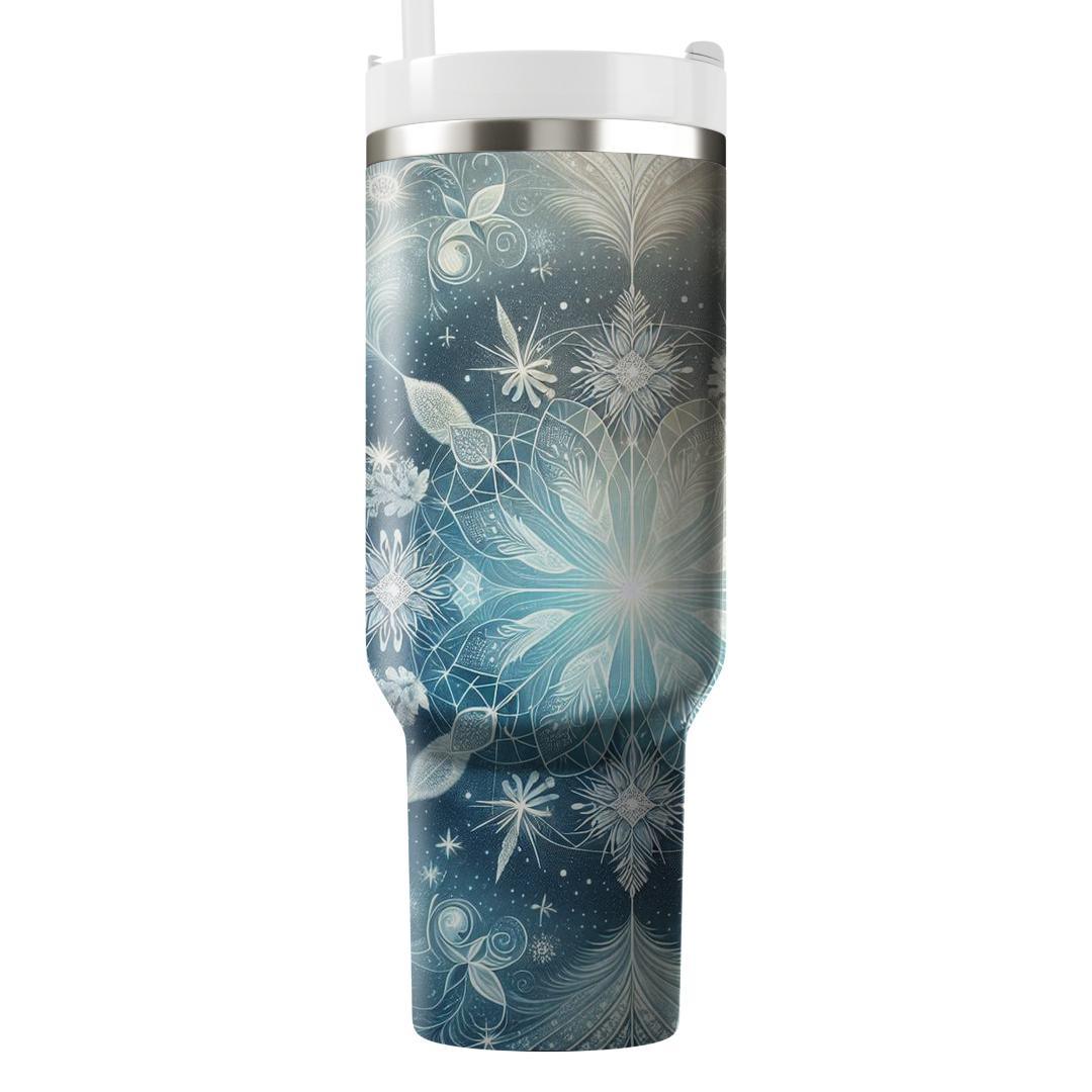 Shimmering Serenity - Winter Solstice  Tumblers With Lids