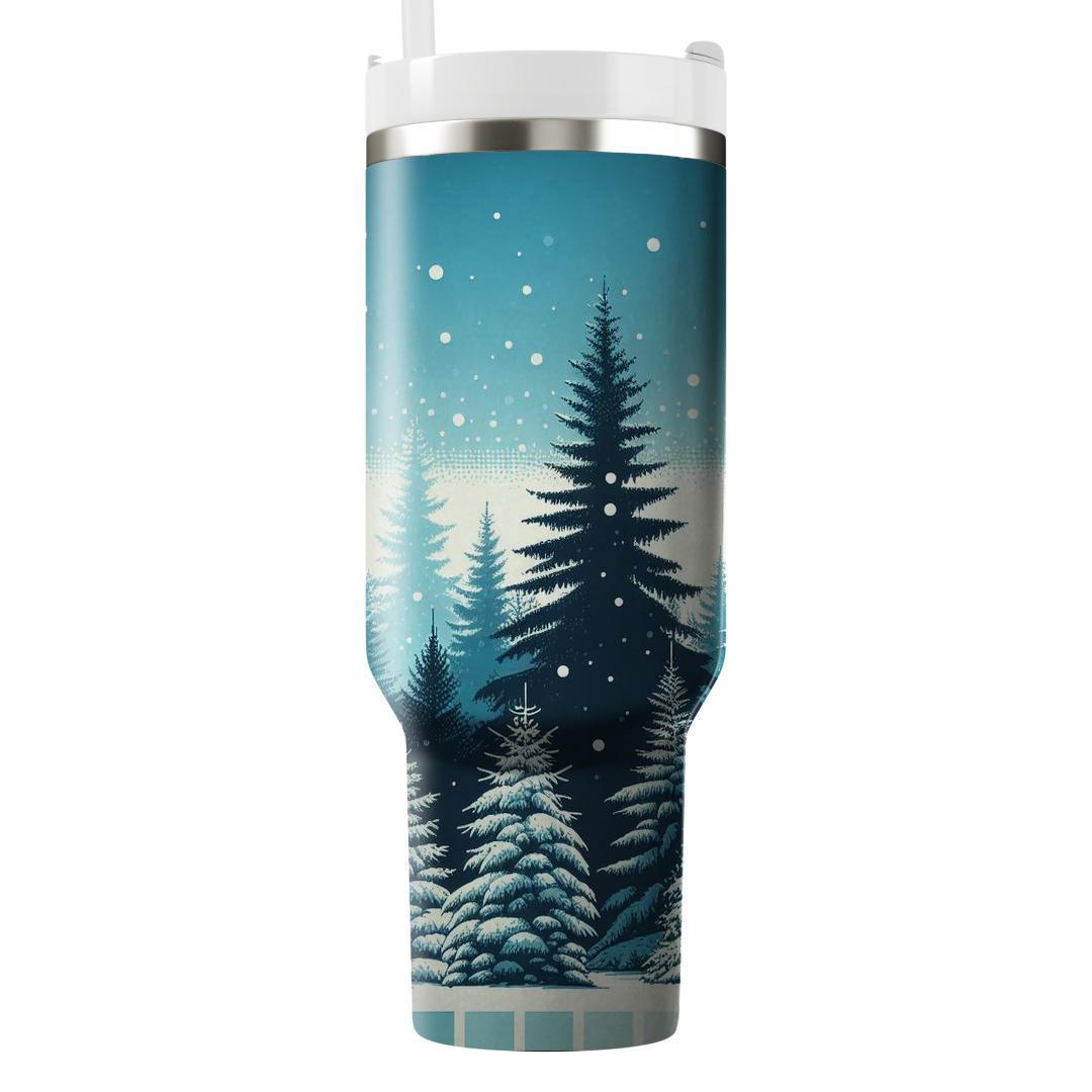 Winter Pines  Travel Tumblers