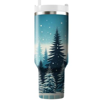 Winter Pines  Travel Tumblers