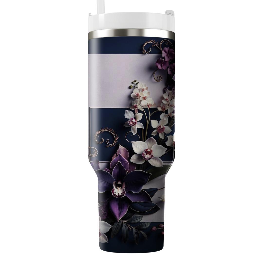 Regal Orchid Garden  Unique Tumblers