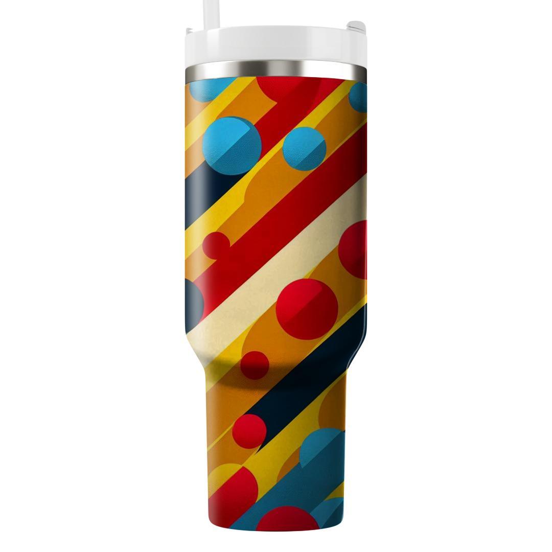 Cheerful Polka Dot Fiesta  Travel Tumblers