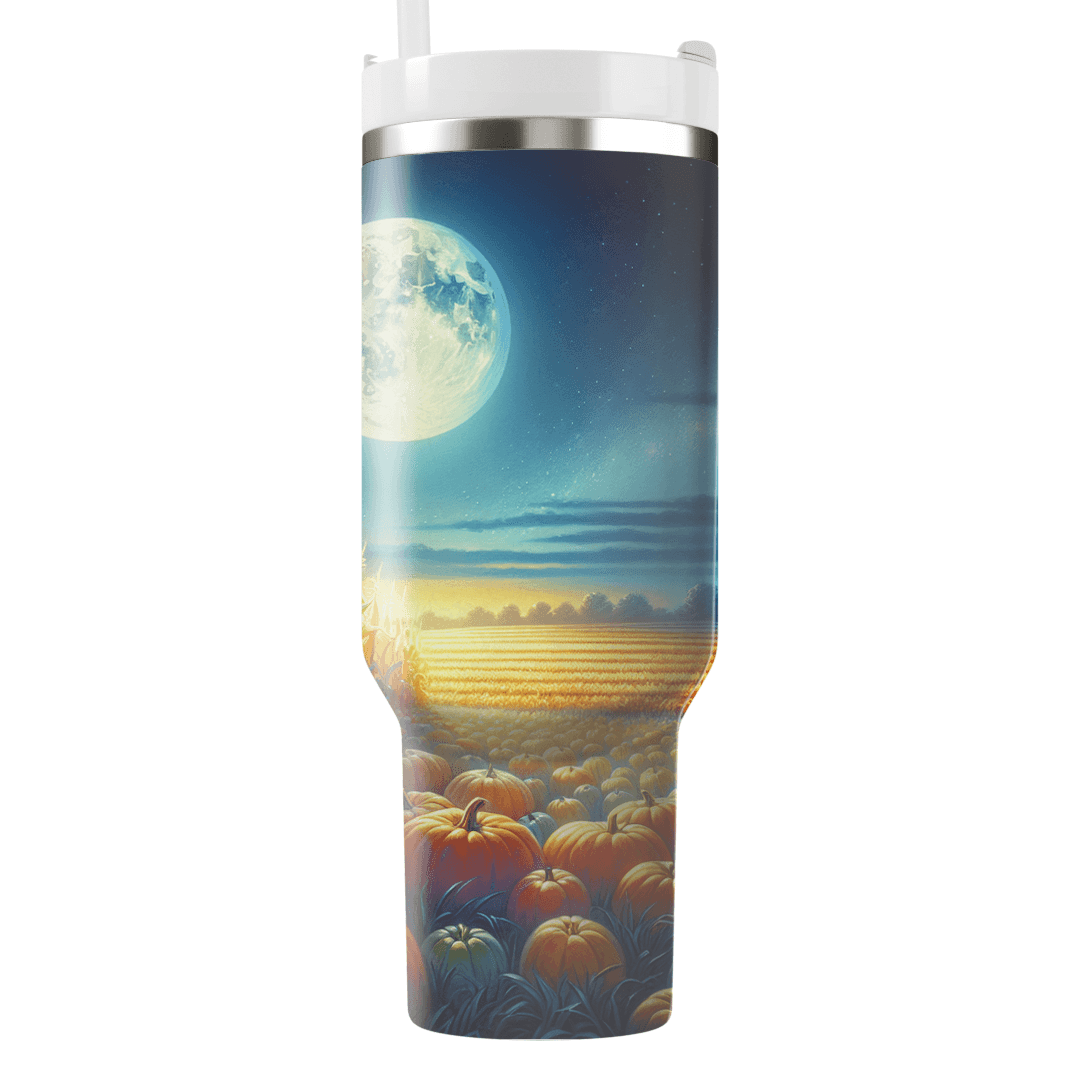 Autumn Moonlit Harvest  Personalized Tumblers