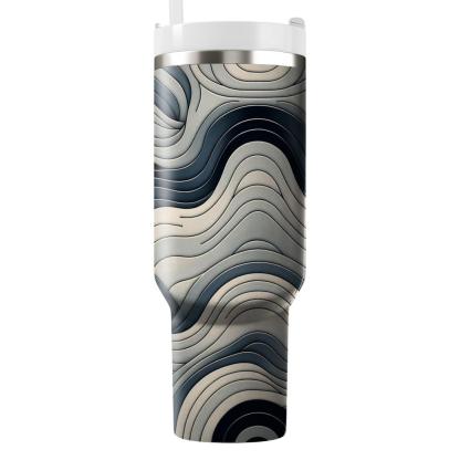 Sleek Modern Wave  Tumblers For Gifts