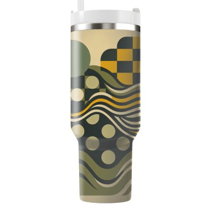 Groovy Checkerboard  Custom Tumblers