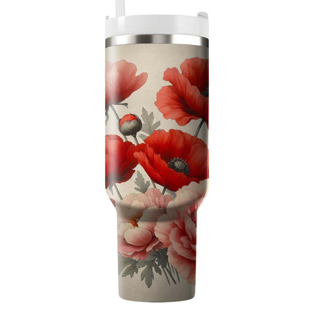 Watercolor Poppy Fields  Tumblers For Gifts