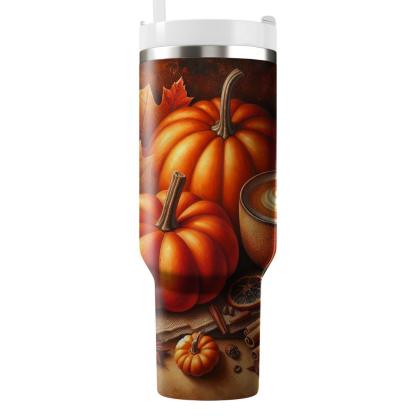 Autumn Pumpkin Spice Bliss  Tumbler Cups