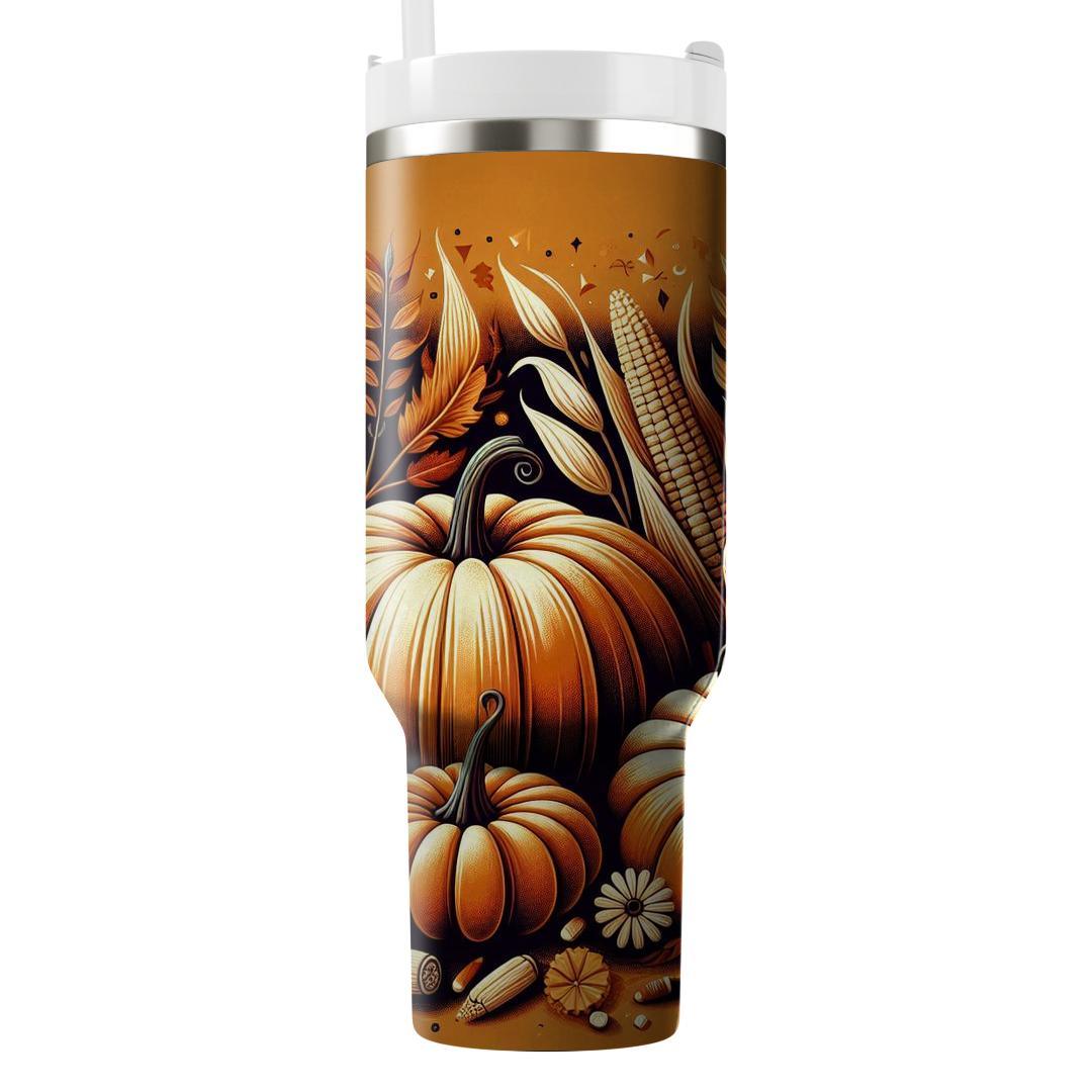Golden Harvest Celebration  Tumbler Cups