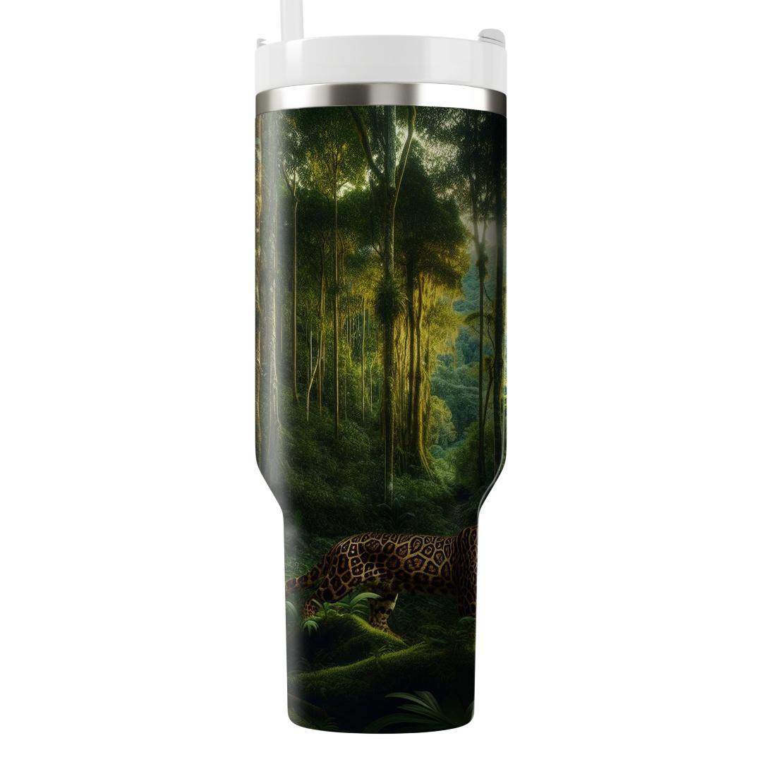 Jungle Majesty Leopard  Travel Tumblers
