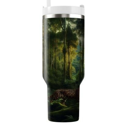 Jungle Majesty Leopard  Travel Tumblers