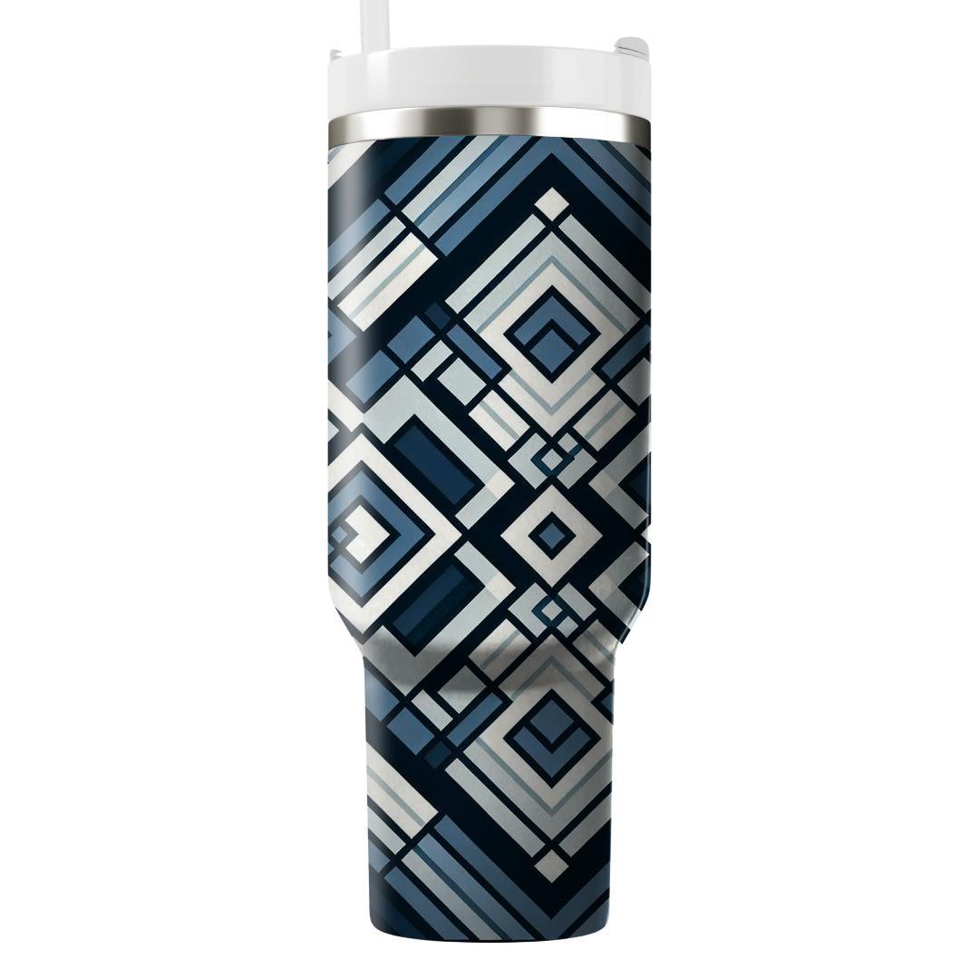 Interlocking Diamond Pattern  Tumblers For Gifts