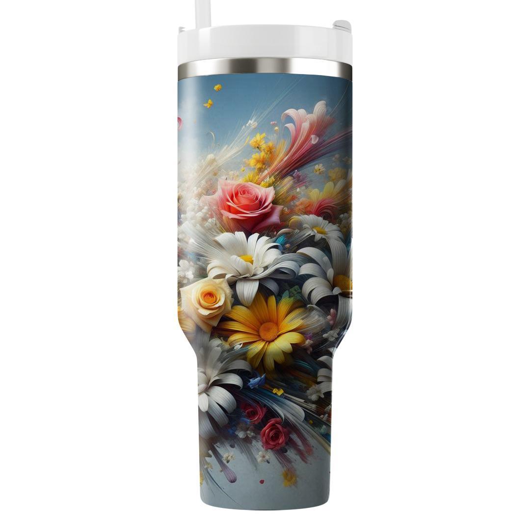 Floral Fantasy Whirl  Tumblers For Gifts