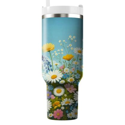 Breezy Floral Fields  Insulated Tumblers