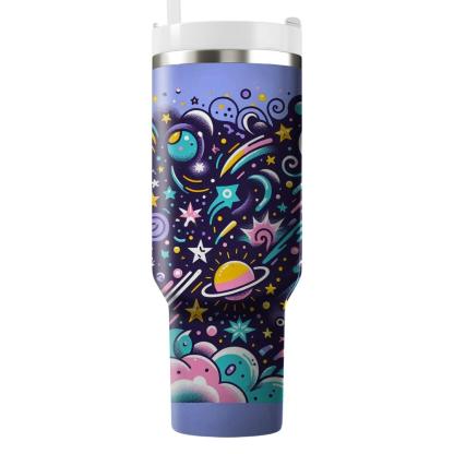 Doodle Galaxy  Personalized Tumblers