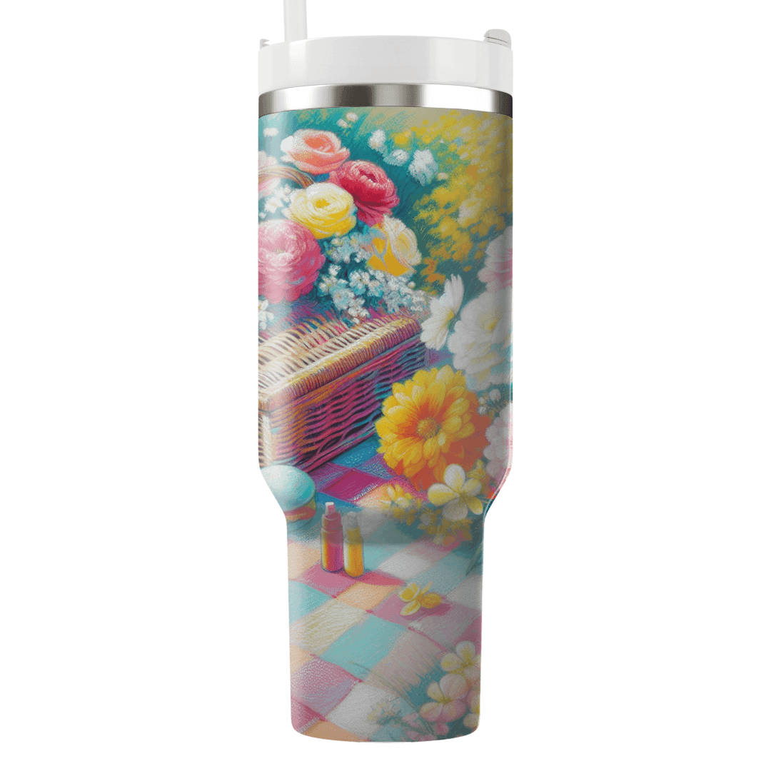 Spring Garden Picnic  Tumblers With Lids