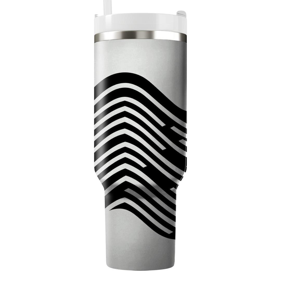 Modern Chevron Wave  Tumblers For Gifts