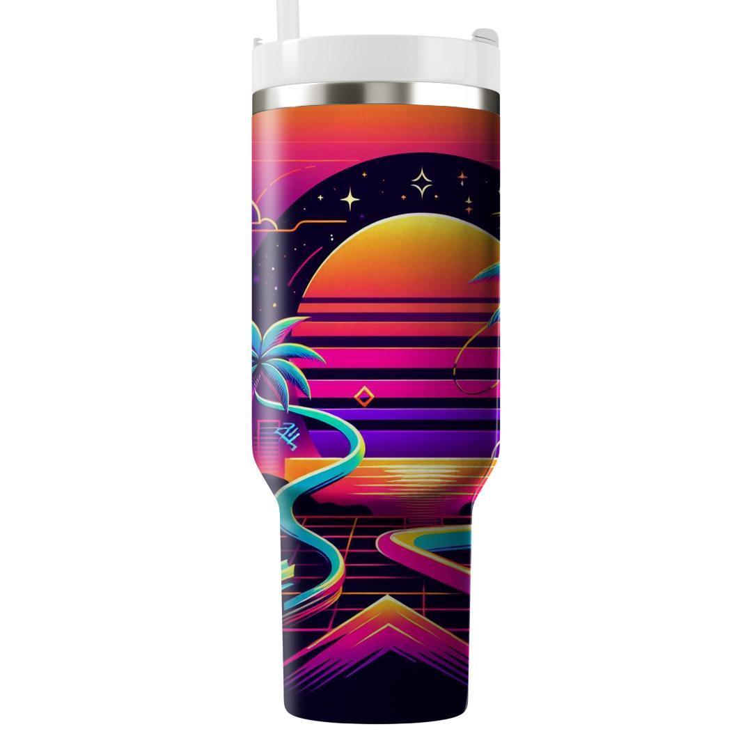 Neon Palms  Tumblers With Lids