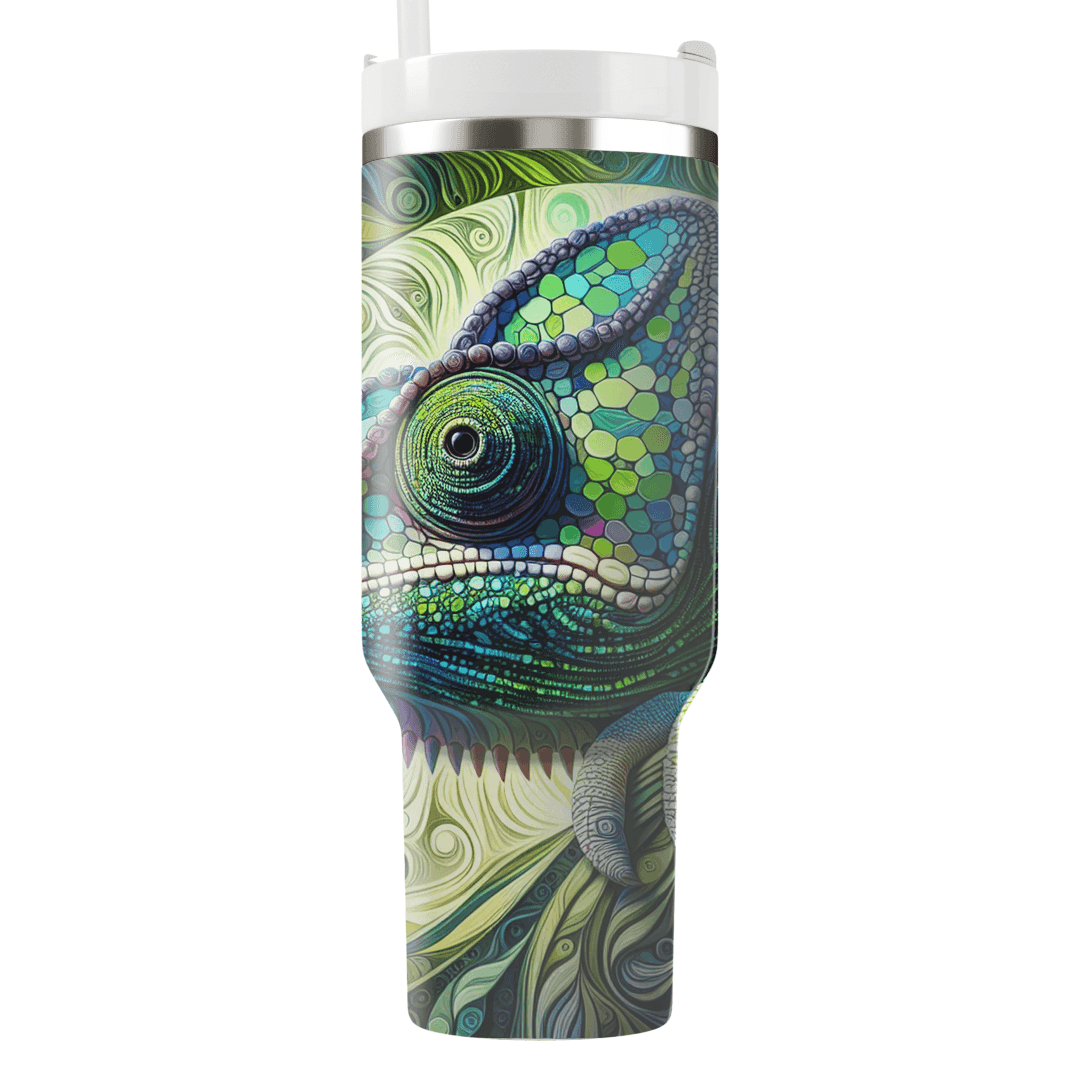 Enigmatic Chameleon Camouflage  Personalized Tumblers