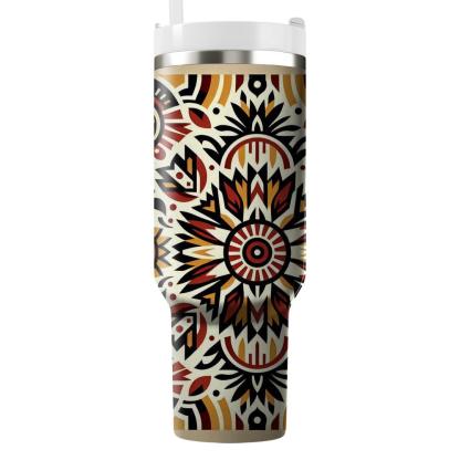 Tribal Sun Ray  Travel Tumblers