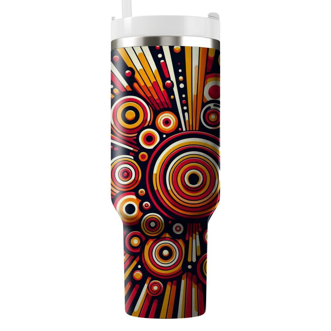 Radiant Circular Burst  Travel Tumblers