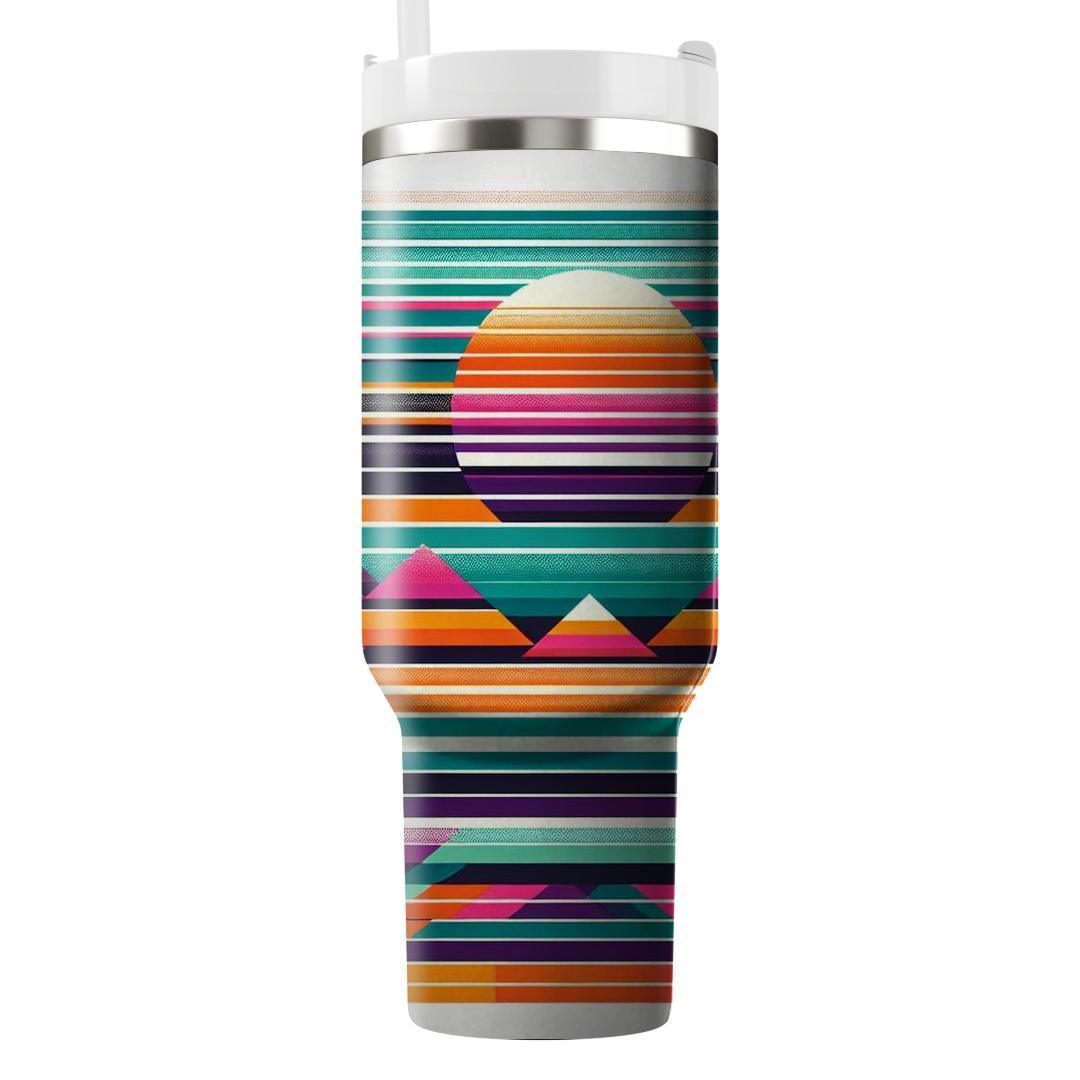 Bold Stripe Frenzy  Personalized Tumblers