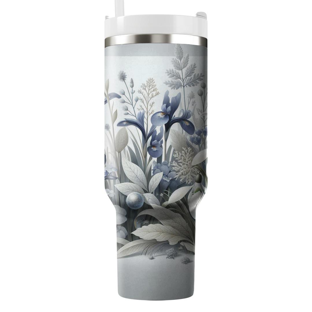 Winter Frost Bloom  Tumblers For Gifts